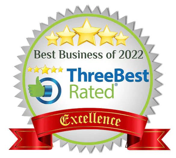 Three Best Rated Best Business of 2022 Excellence award