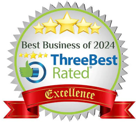Three Best Rated Best Business of 2024 Excellence award