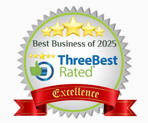 Three Best Rated Best Business of 2025 Excellence award